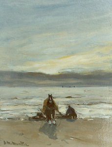 Rybak muszli w surf